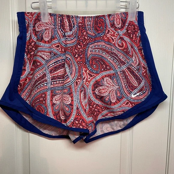 Nike Red and Blue Paisley Shorts - Picture 1 of 4